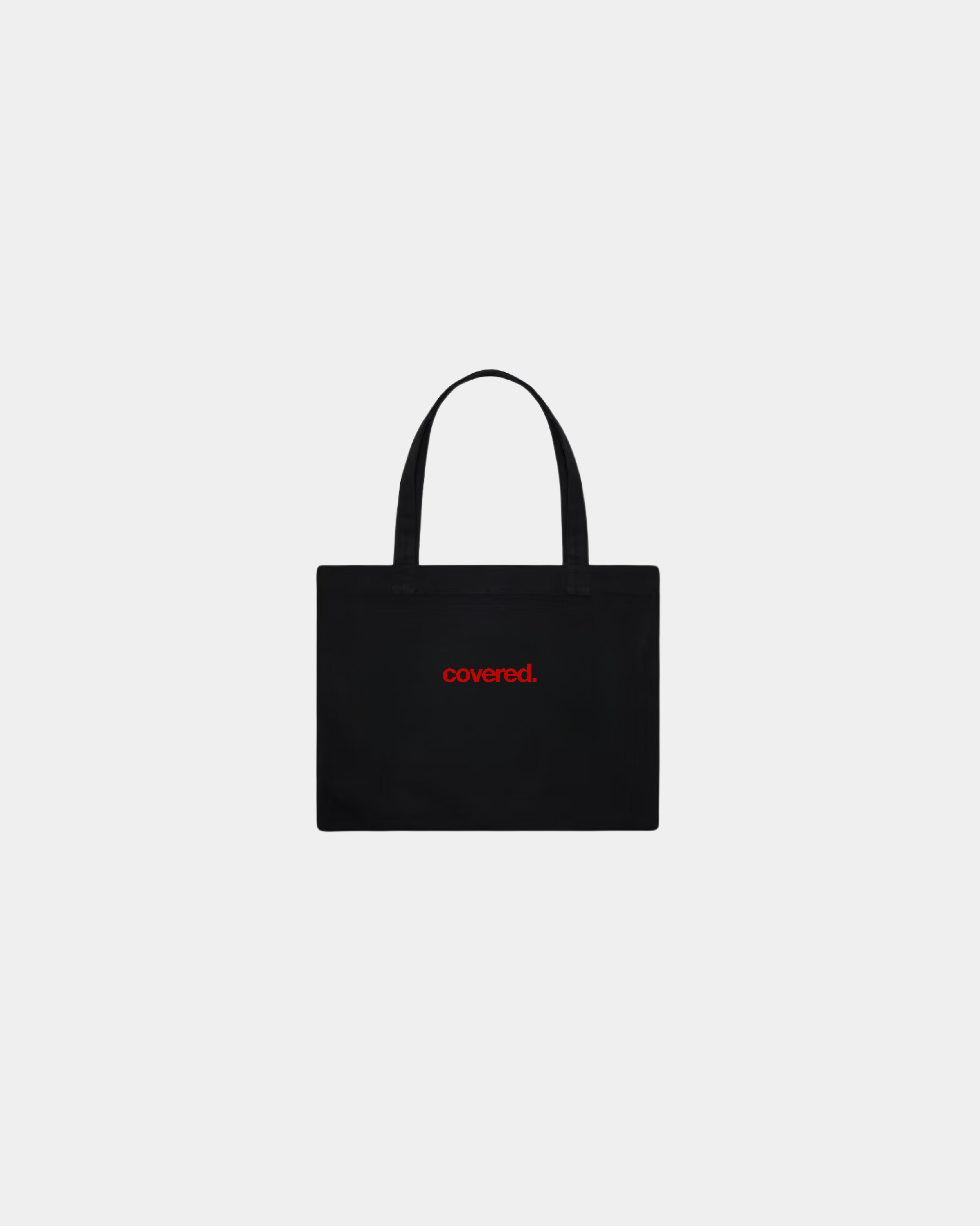 COVERED TOTE BAG - BLACK (PRE-ORDER)